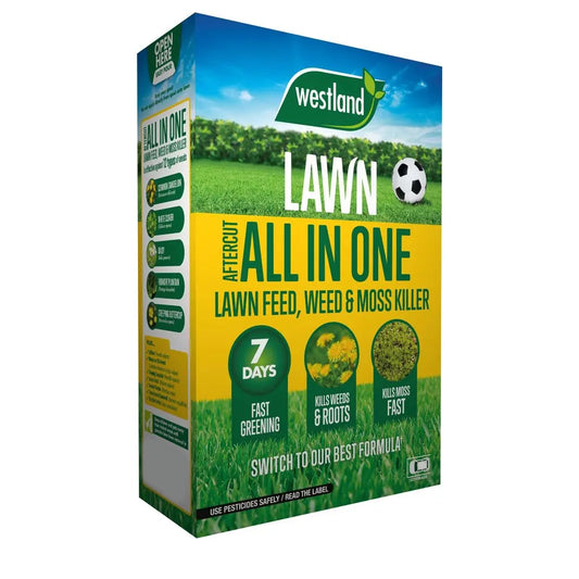 Westland Aftercut All In One Lawn Feed, Weed & Moss Killer 300m2