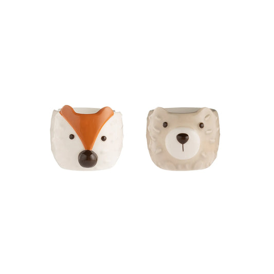 Price & Kensington Woodland Fox & Bear Egg Cups