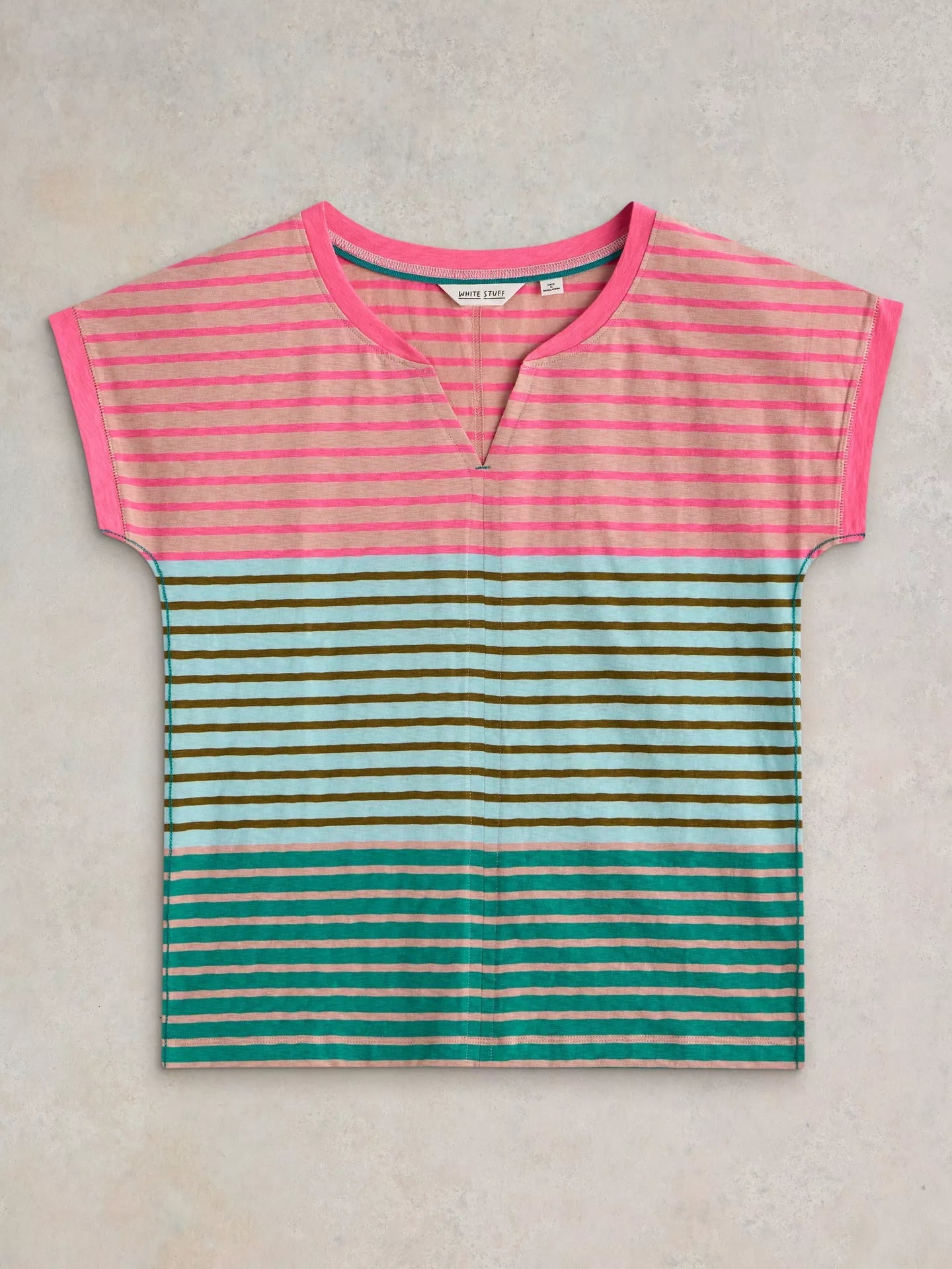 White Stuff Nelly Notch Neck T-Shirt