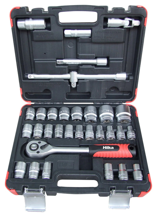 Hilka 32-Piece 1/2" Metric Drive Socket Set