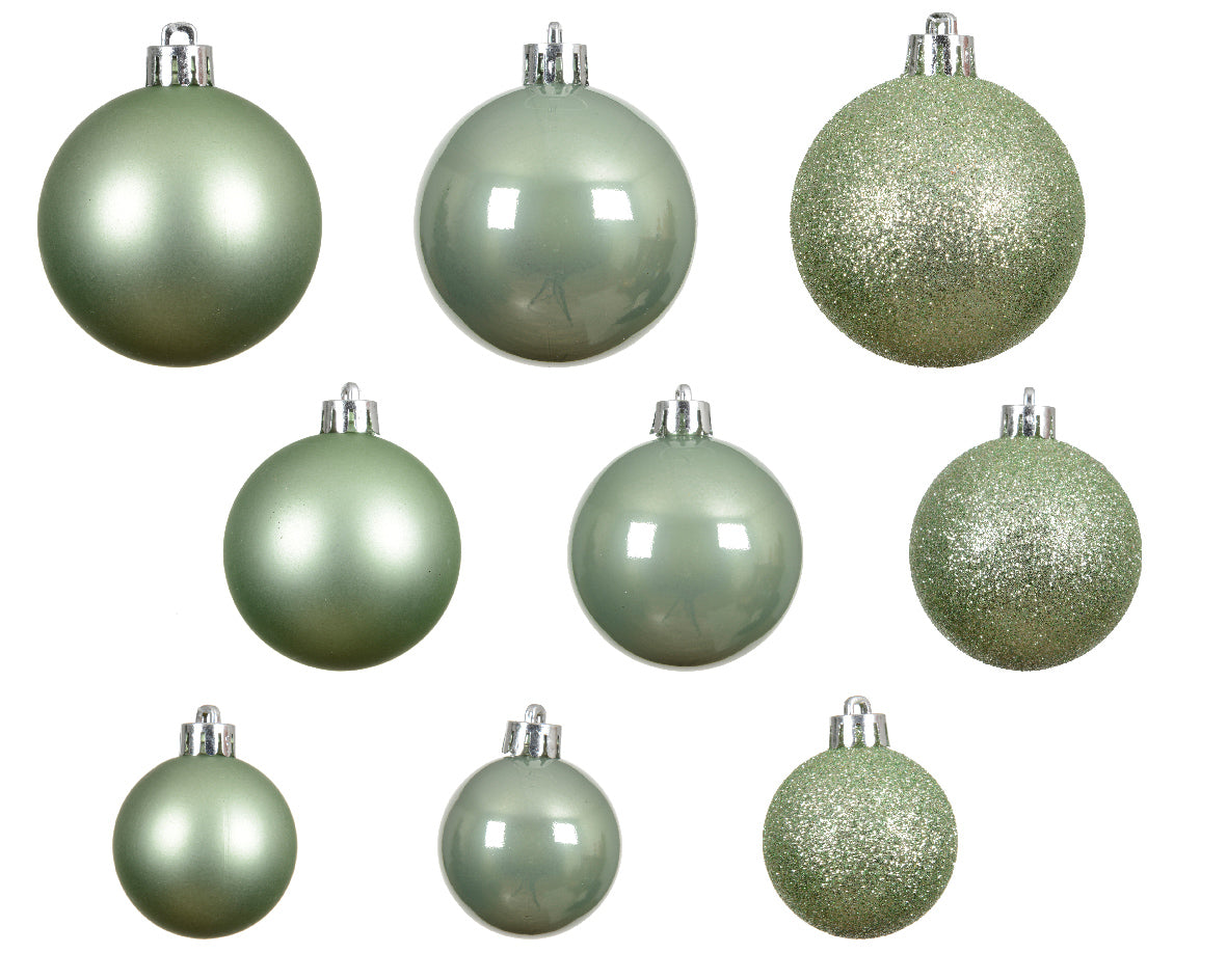 Kaemingk Baubles - matcha green - Tube a 30