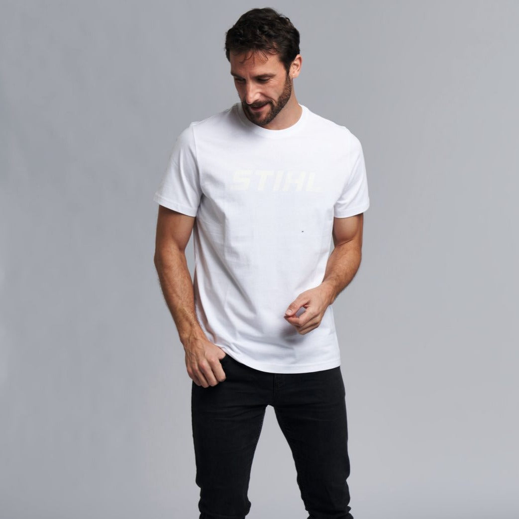 STIHL Men's White Logo T-Shirt
