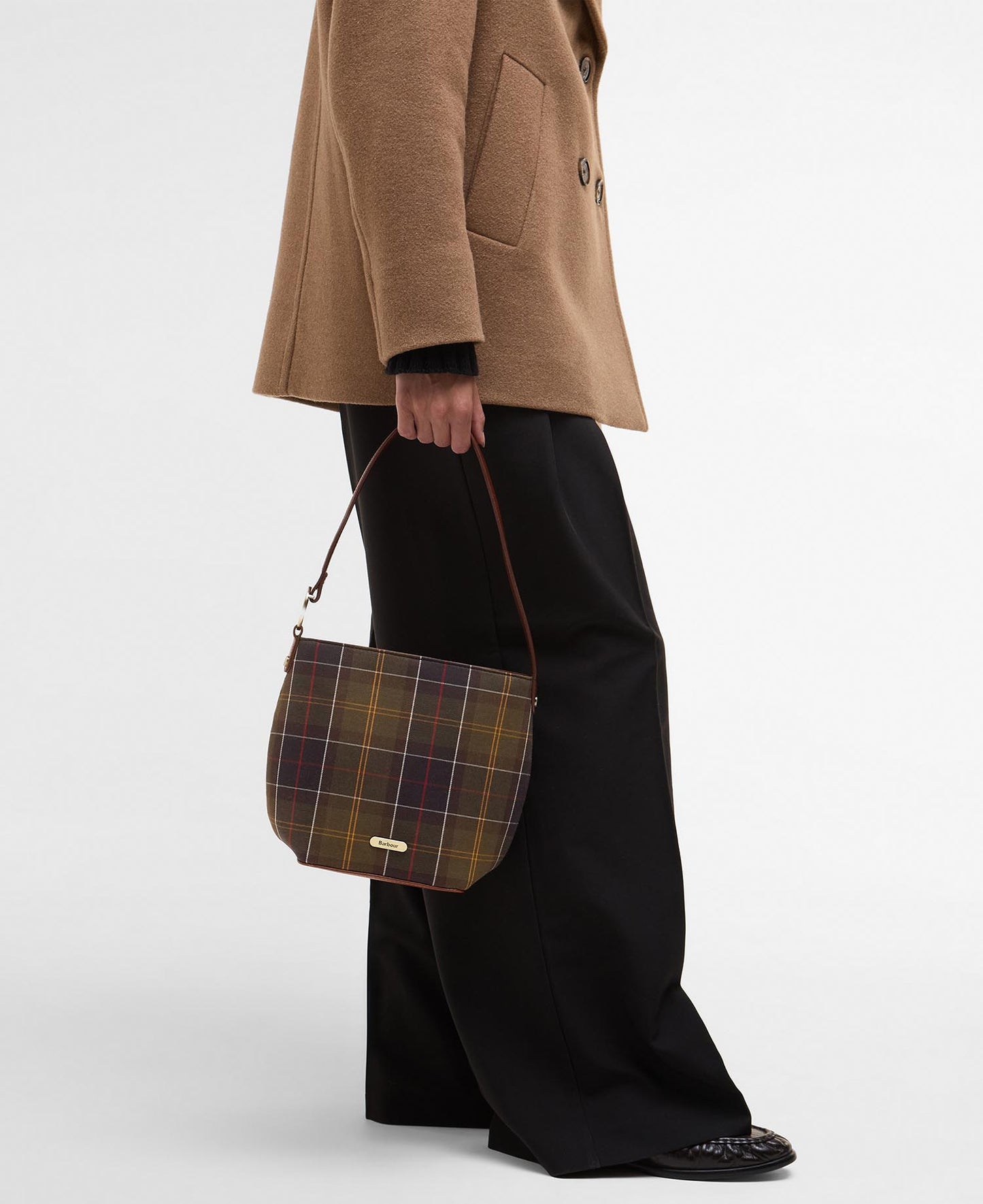 Barbour Cedar Tartan Bucket Bag