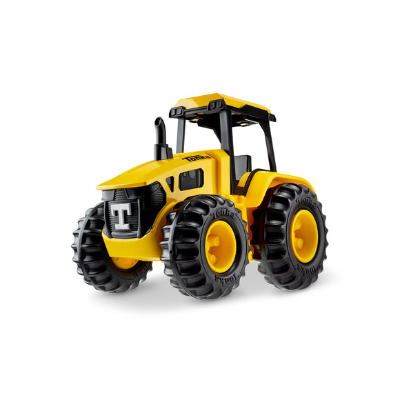 The Tonka Steel Classics Farm Tractor is designed with cold-rolled steel, making it TONKA TOUGH and ready for kids' rough-and-tumble play. Its sturdy construction and free-rolling wheels provide the perfect platform for a day on the farm. With its authentic detail and built-to-last quality, this classic yellow tractor is sure to please any pretend farmer.