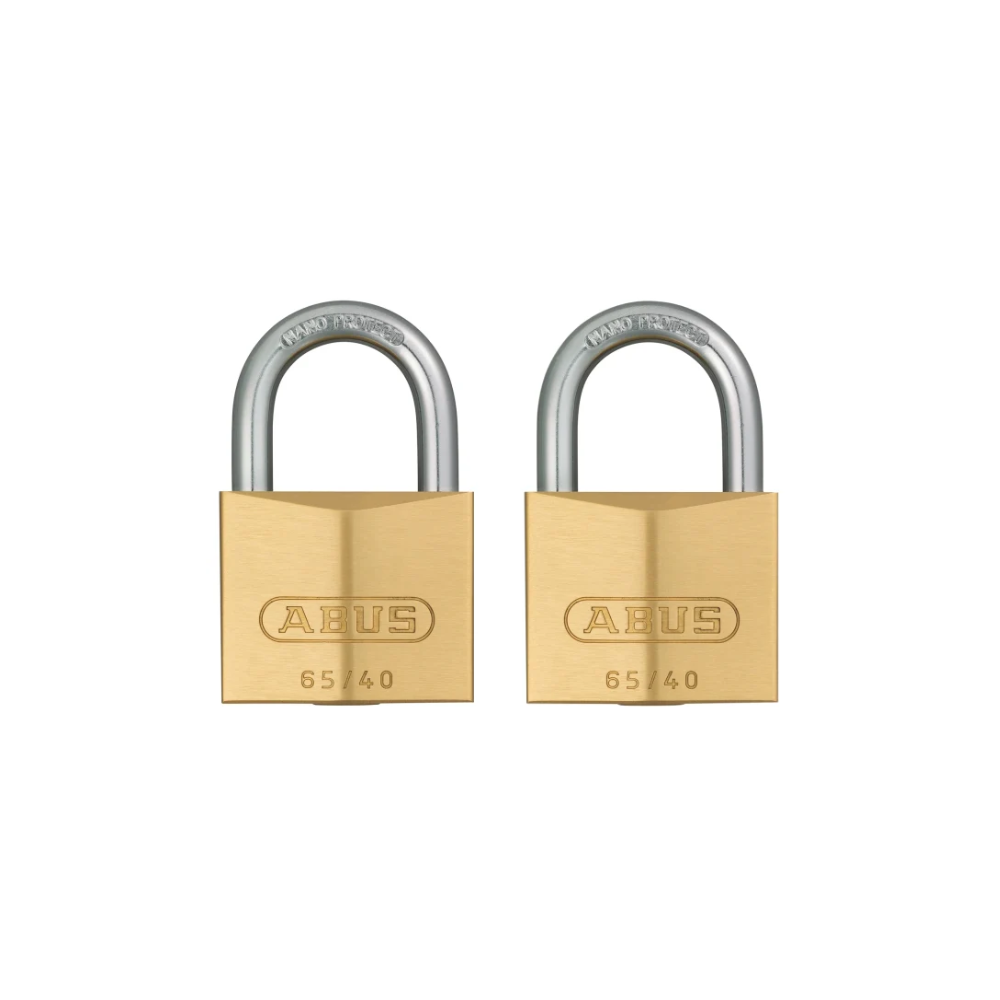 ABUS Brass Padlock 40mm Twin Pack