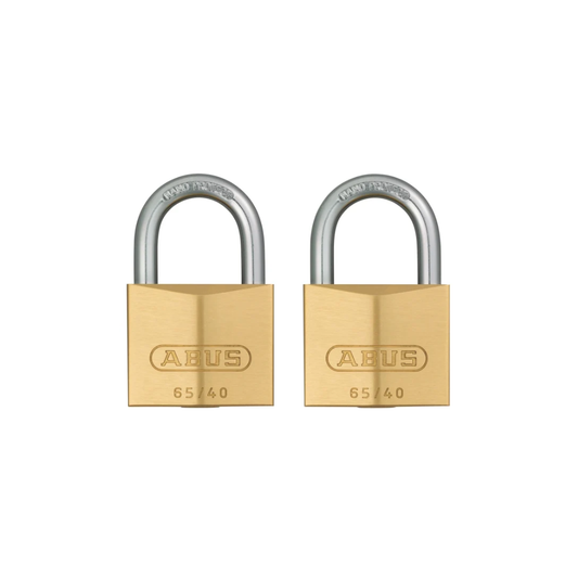 ABUS Brass Padlock 40mm Twin Pack