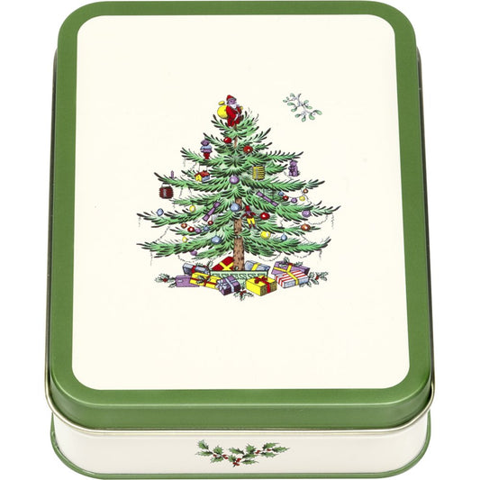 Spode Christmas Tree Rectangular Storage Tin