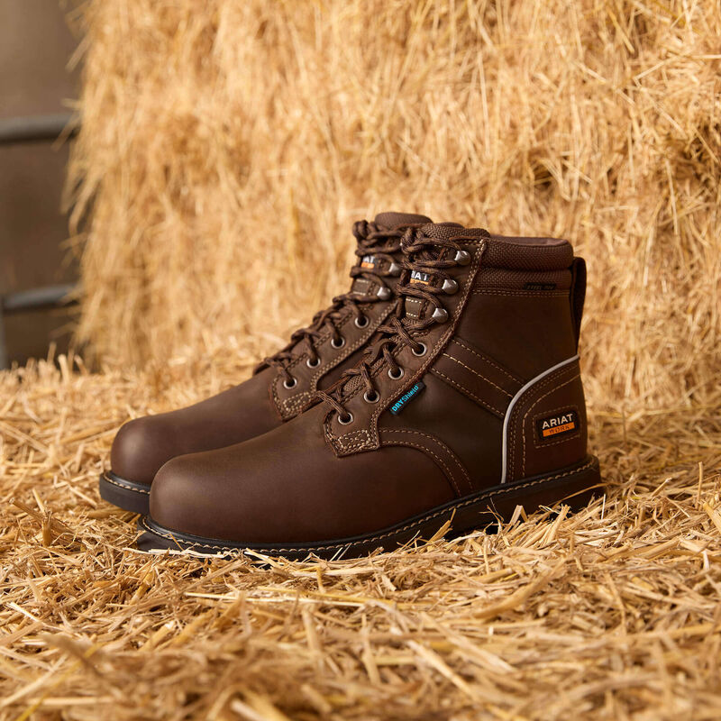 Ariat Groundbreaker 6" Lace Steel Toe Waterproof Work Boot