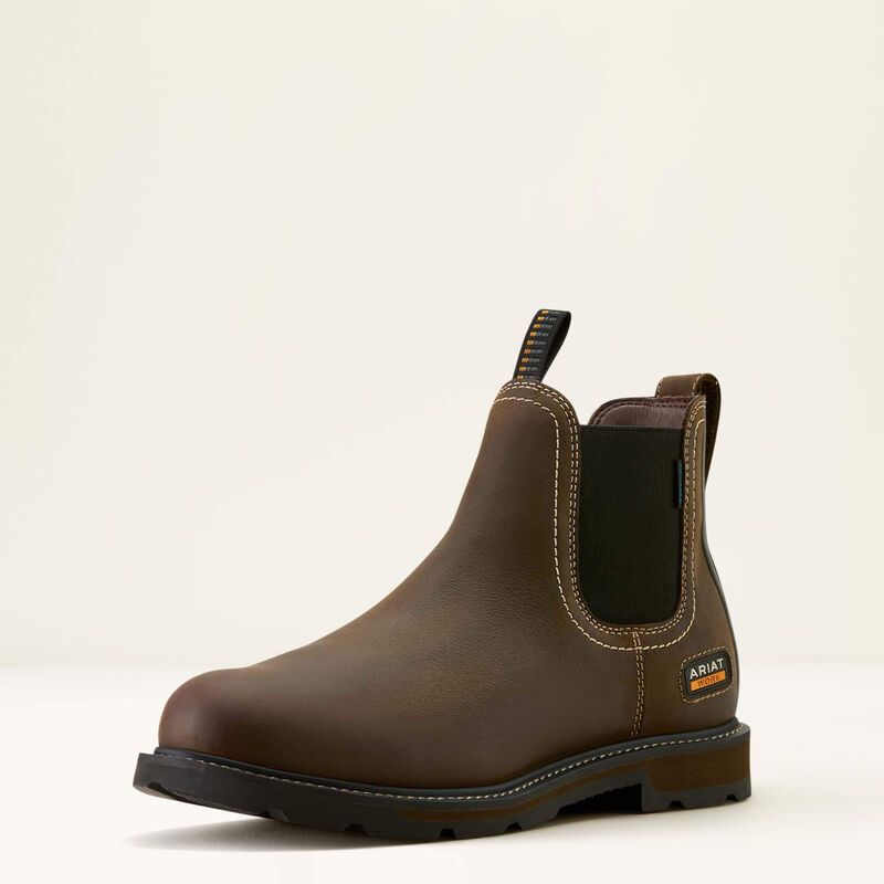 Ariat Groundbreaker Chelsea Waterproof Soft Toe Work Boot