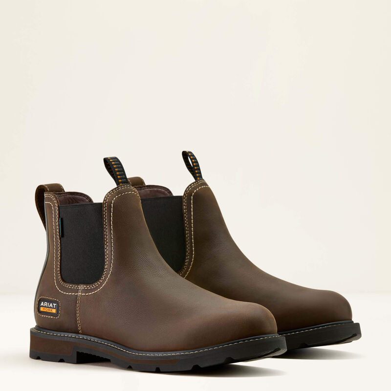 Ariat Groundbreaker Chelsea Waterproof Soft Toe Work Boot