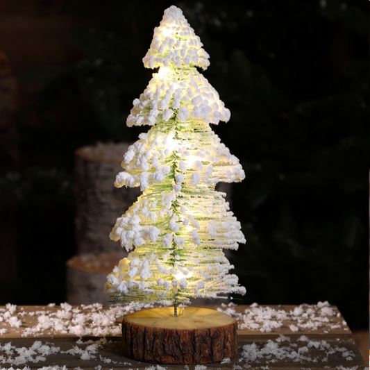 Noma Snowy Tree With Warm White Leds 31cm