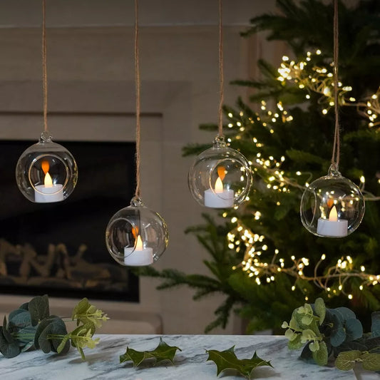 Noma Tealights In Glass Baubles String Lights