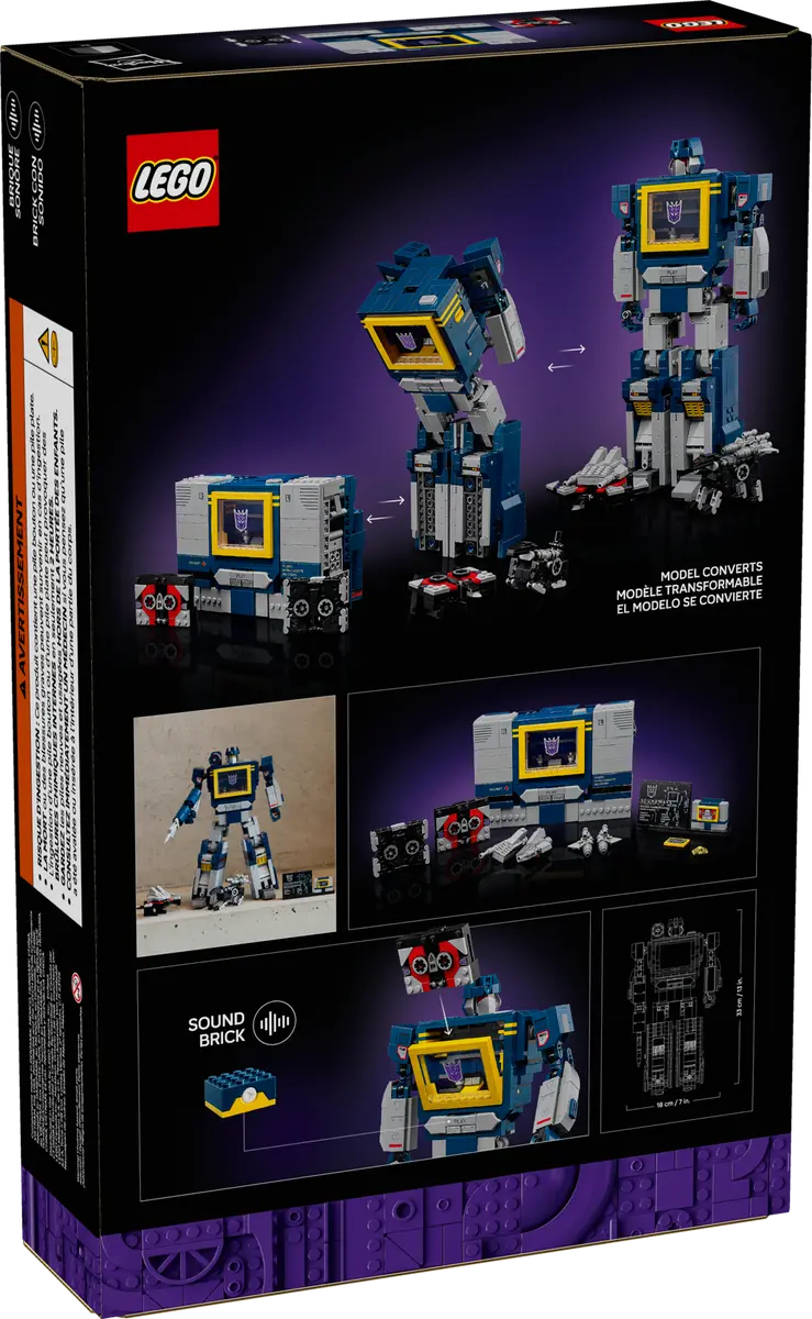 Lego Icons Transformers Soundwave 10358