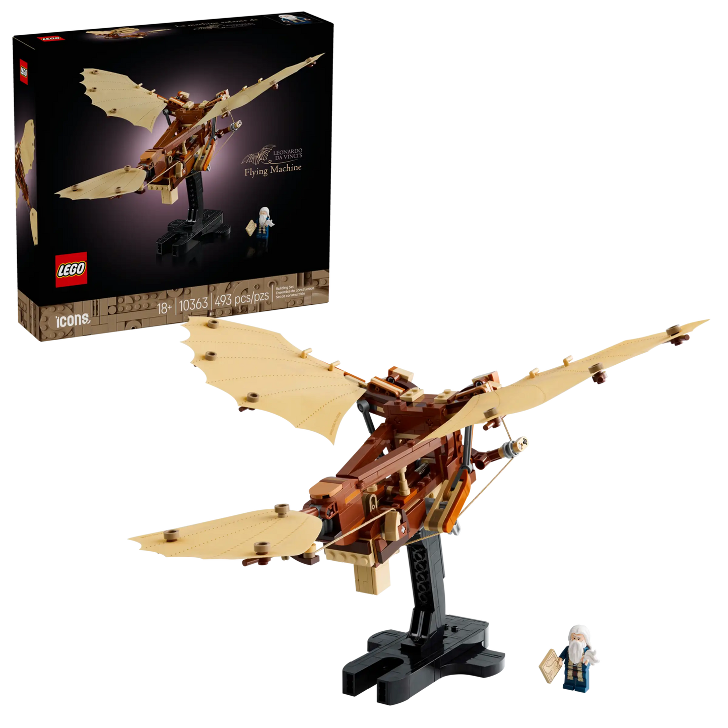 Lego Icons Leonardo da Vinci's Flying Machine 10363