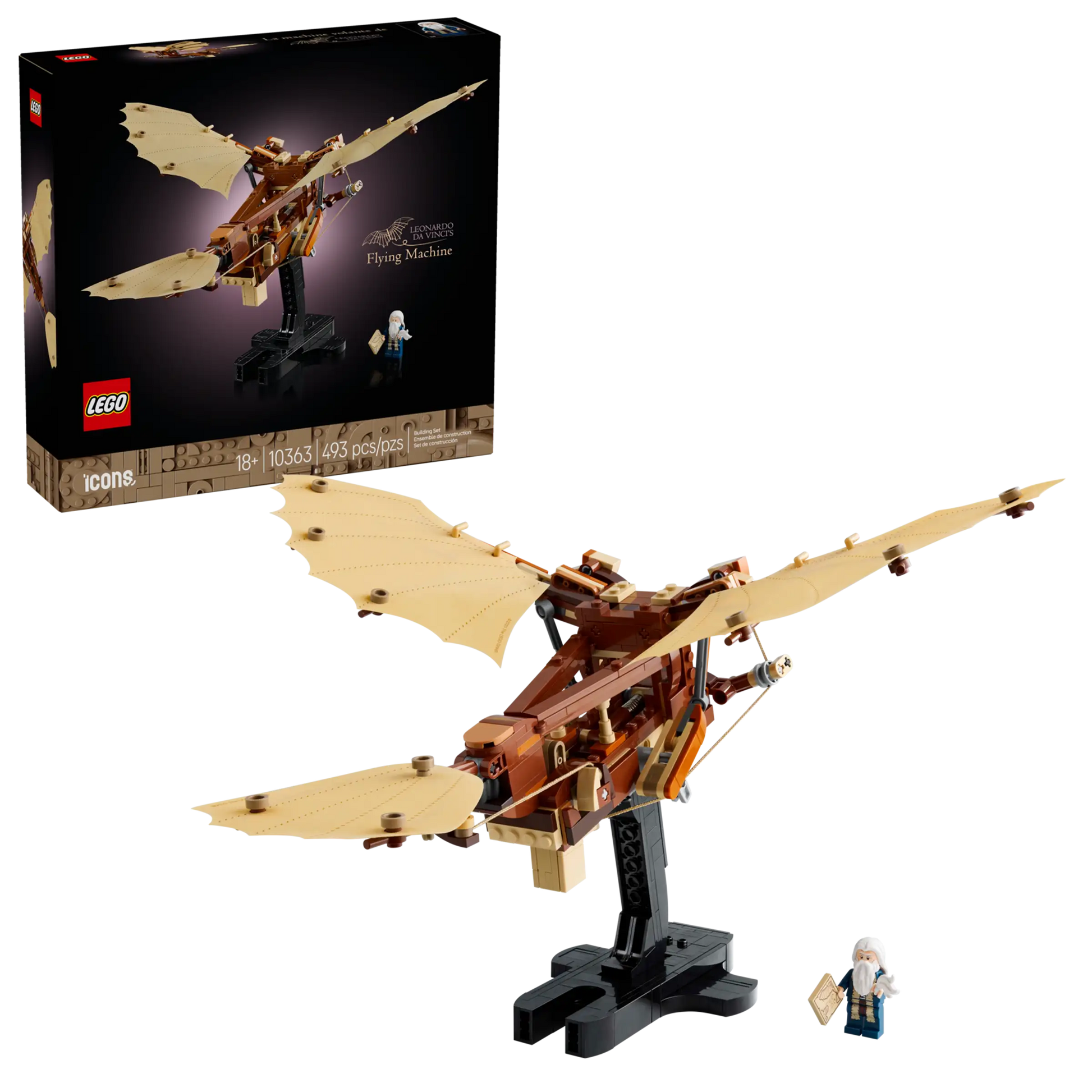 Lego Icons Leonardo da Vinci's Flying Machine 10363