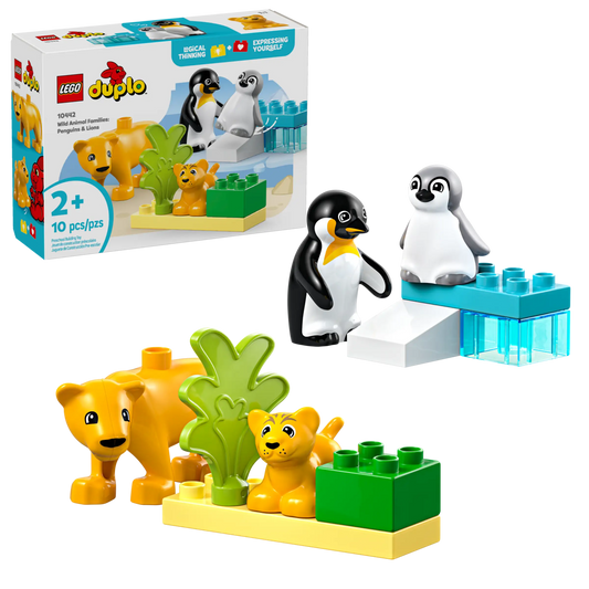Lego Duplo Wild Animal Figures: Penguins & Lions 10442