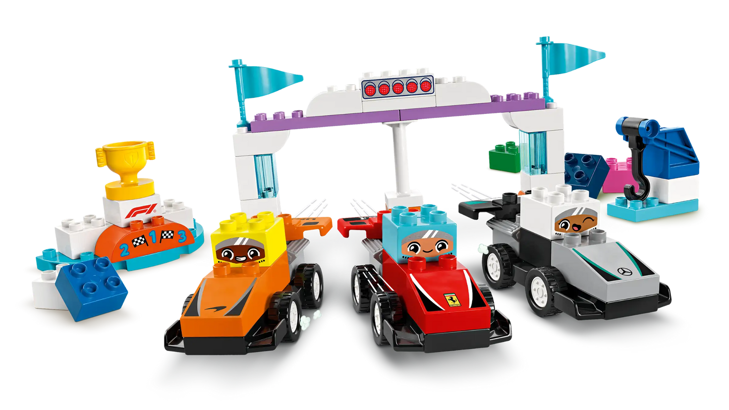 Lego Duplo F1 Team Race Cars & Drivers 10445