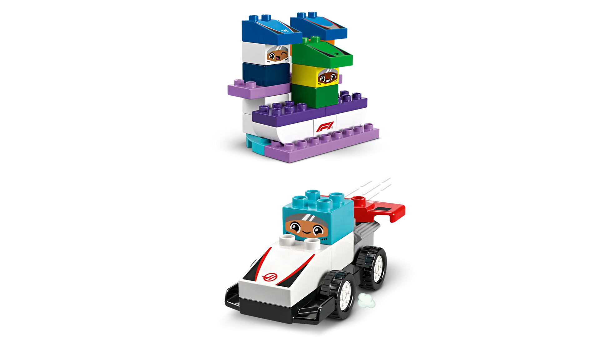 Lego Duplo F1 Team Race Cars & Drivers 10445