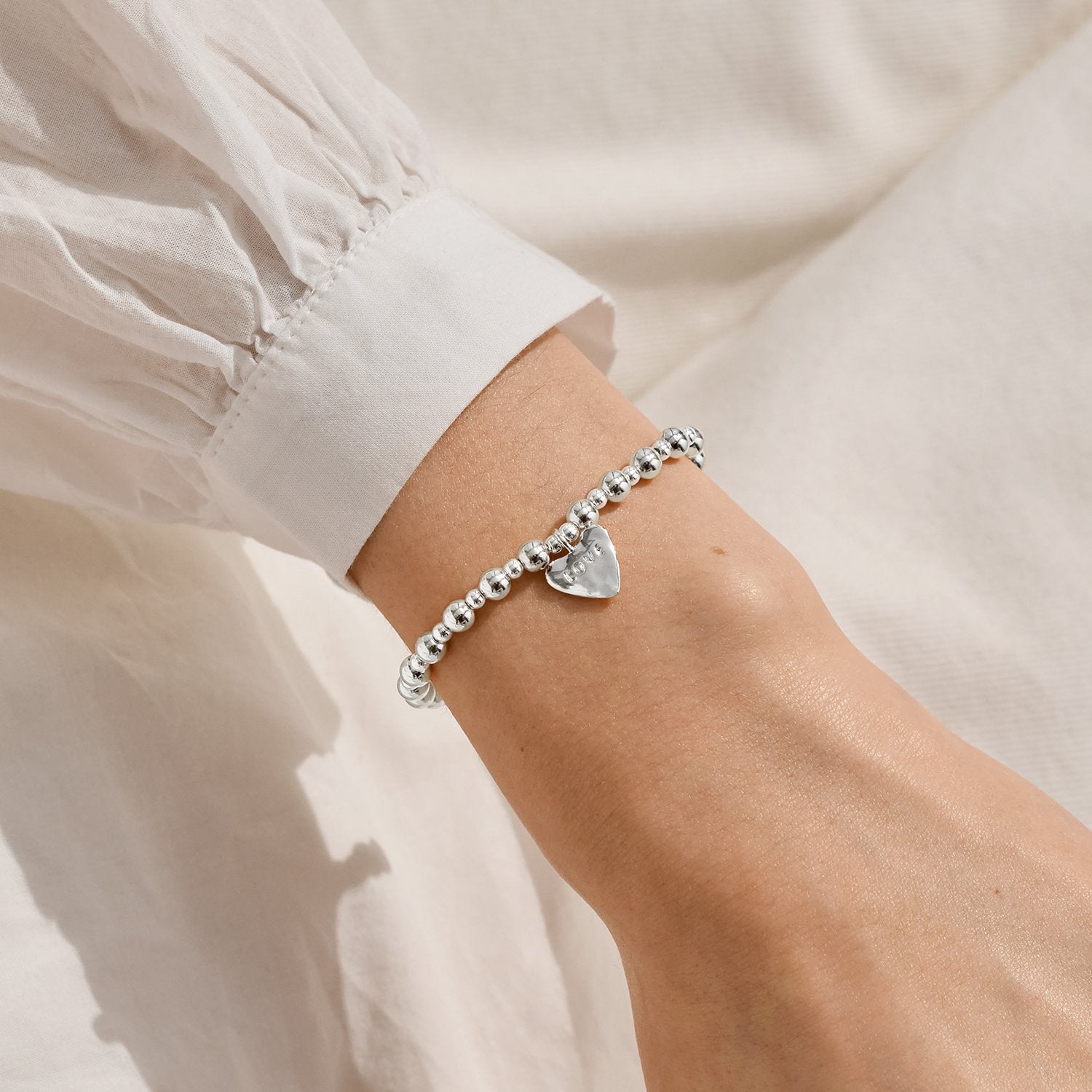 Joma Jewellery Words To Treasure So Loved Bracelet In Silver Plating
