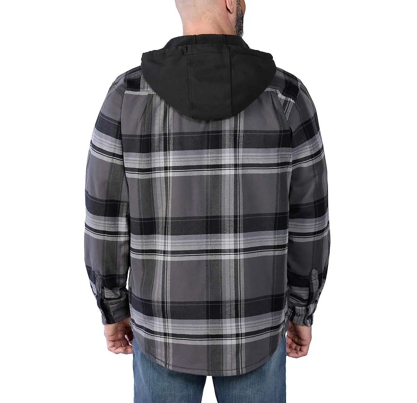 Carhartt Rugged Flex Flannel Fleece Lined Hooded Shacket Sam Turner Sons