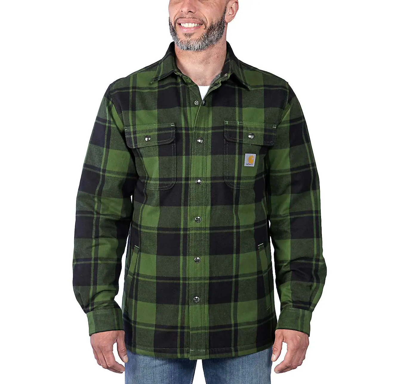 Carhartt Heavyweight Sherpa Lined Plaid Shirt Jacket