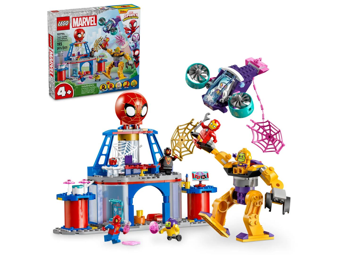 Lego Marvel Team Spidey Web Spinner Headquarters 10794
