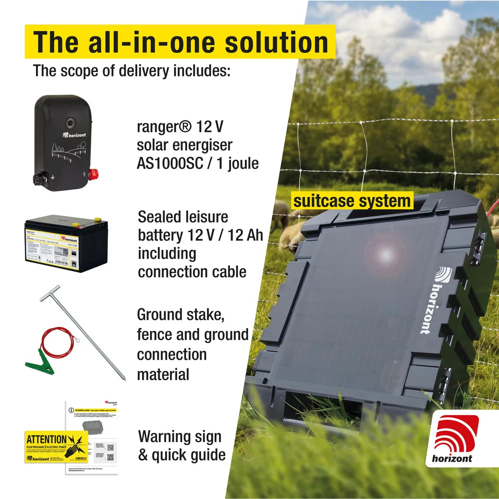 Horizont Ranger AS1000SC 12V Solar Energiser 1J