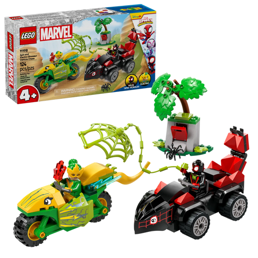 Lego Marvel Spin and Electro Dinosaur Vehicle Chase 11198
