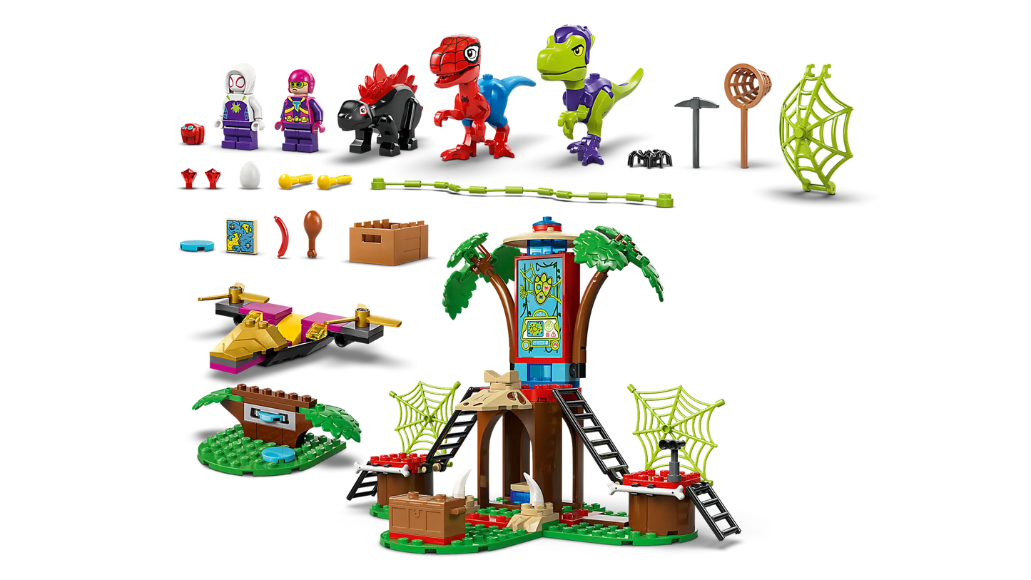 Lego Marvel Spidey and Gobby's Raptor Battle at Tree House HQ 11200