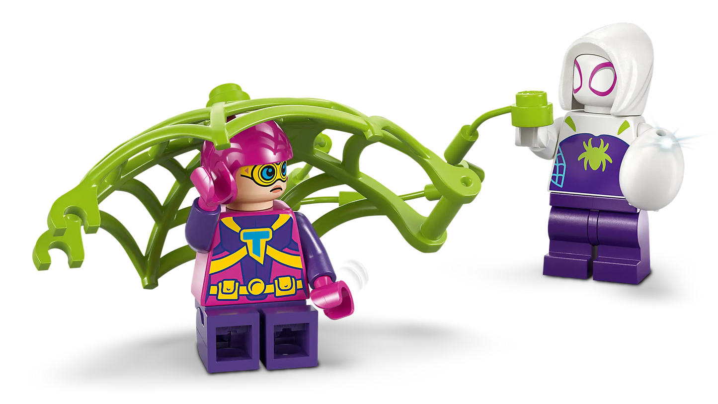 Lego Marvel Spidey and Gobby's Raptor Battle at Tree House HQ 11200