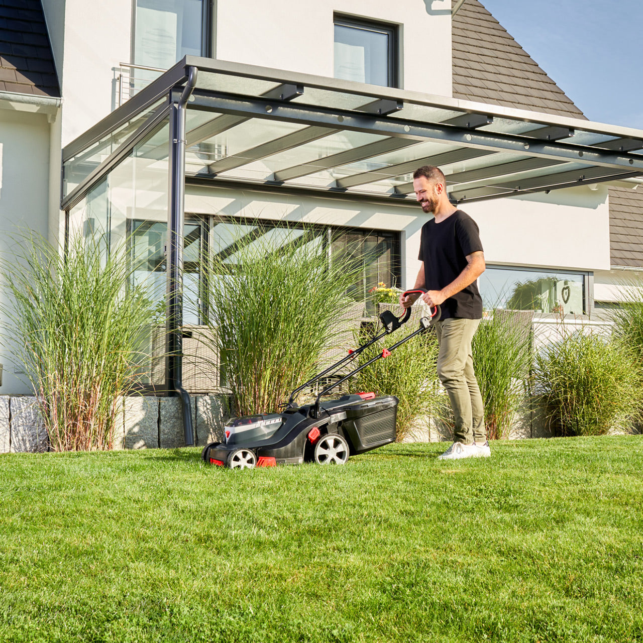 AL-KO Easy 3.82 Li R Cordless Push Rear Roller Lawn Mower 38cm