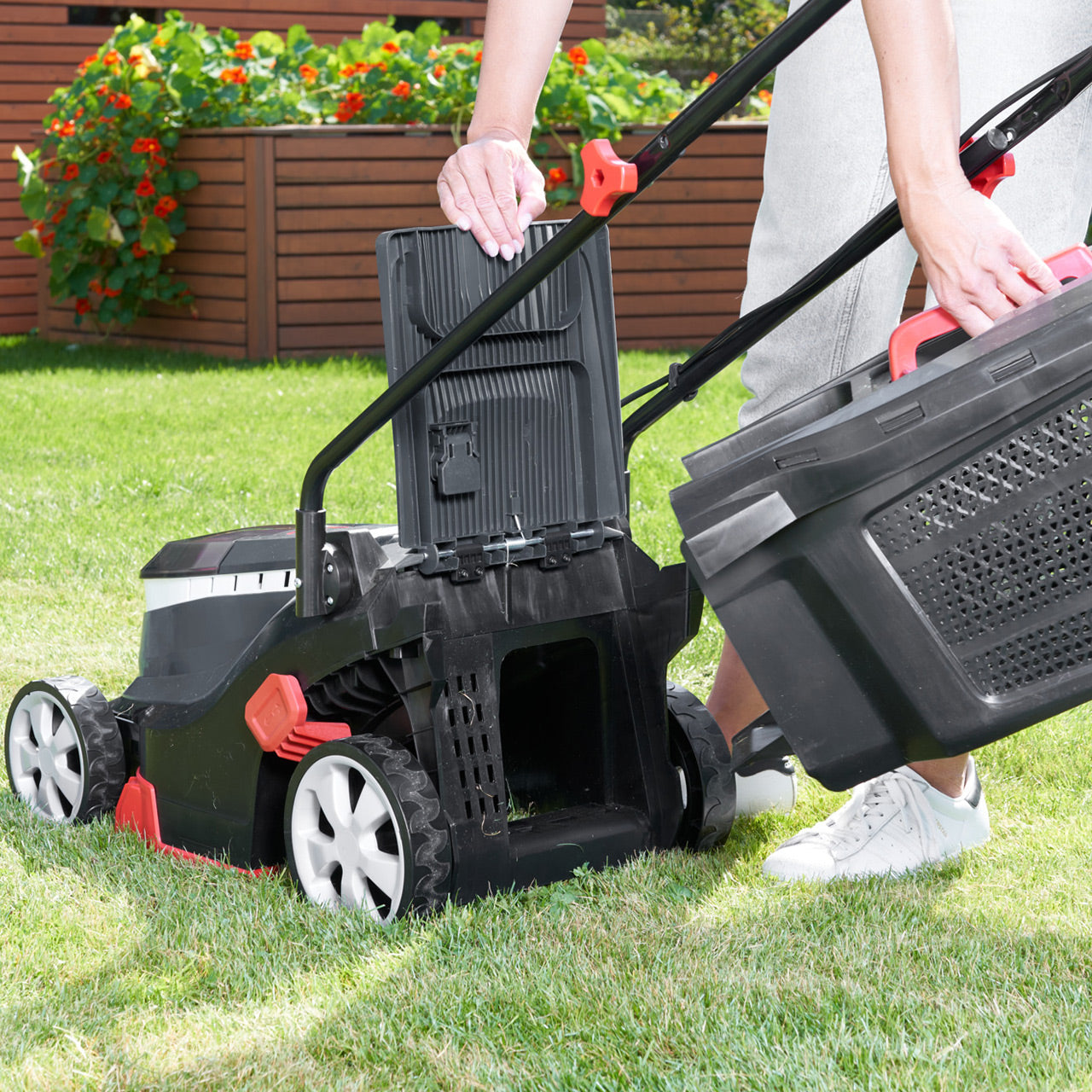 AL-KO Easy 3.22 Li R Cordless Push Rear Roller Lawn Mower 32cm