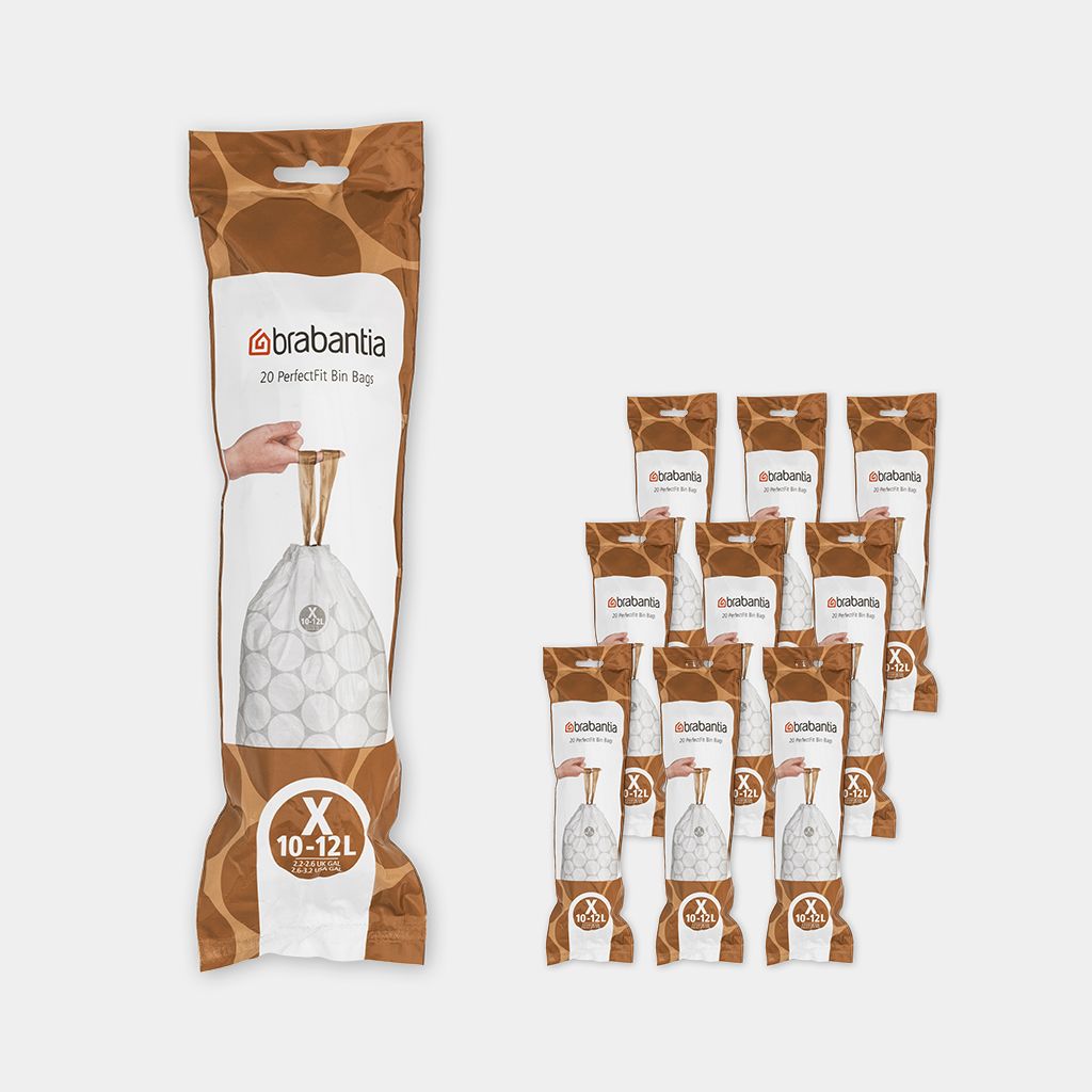 Brabantia PerfectFit Bin Bags for Bo & newIcon Code X 10-12L