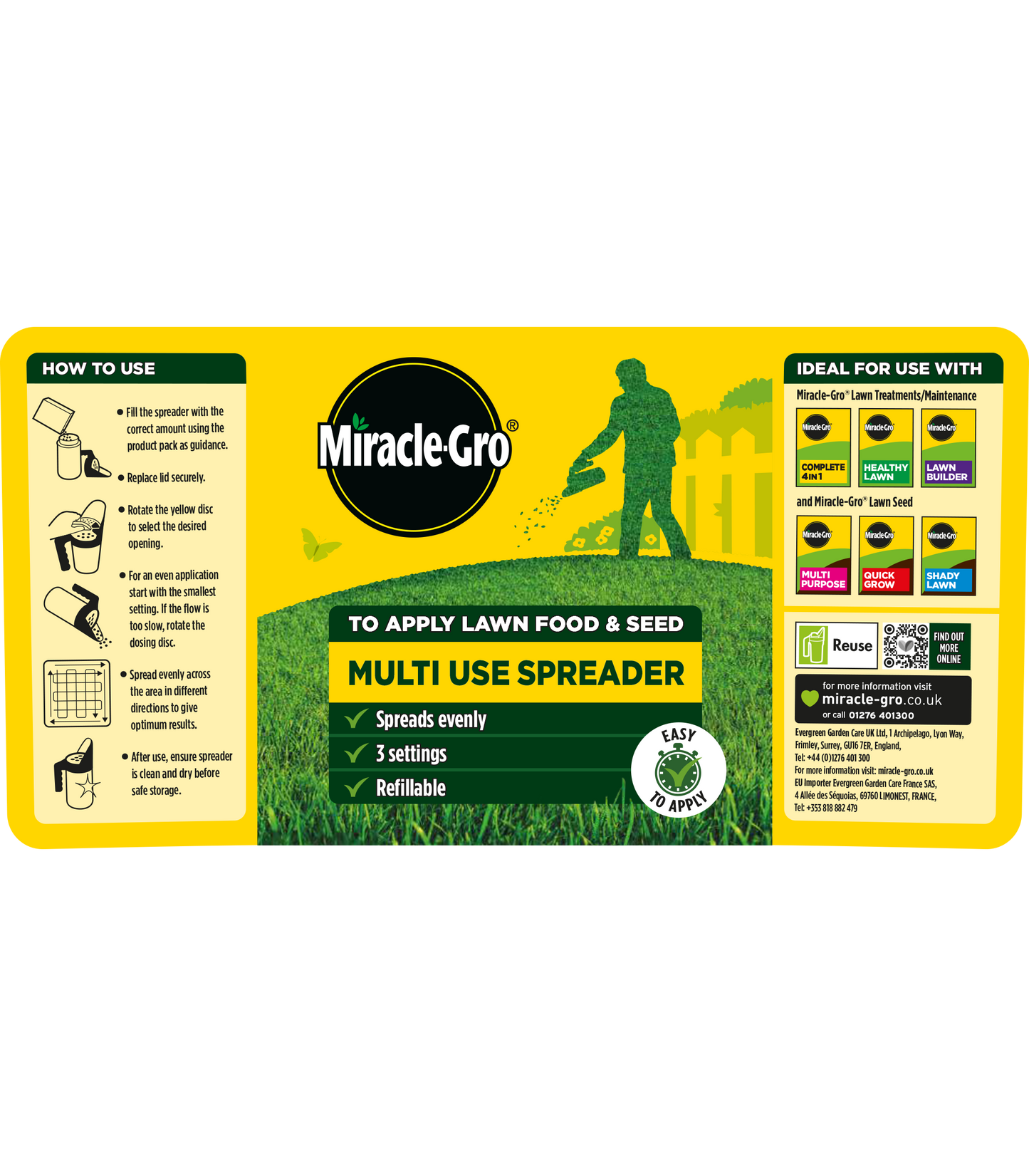 Miracle-Gro Multi Use Compact Spreader