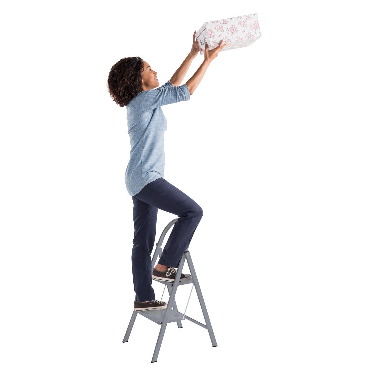 Werner Handy Step Stool 2 Step Grey