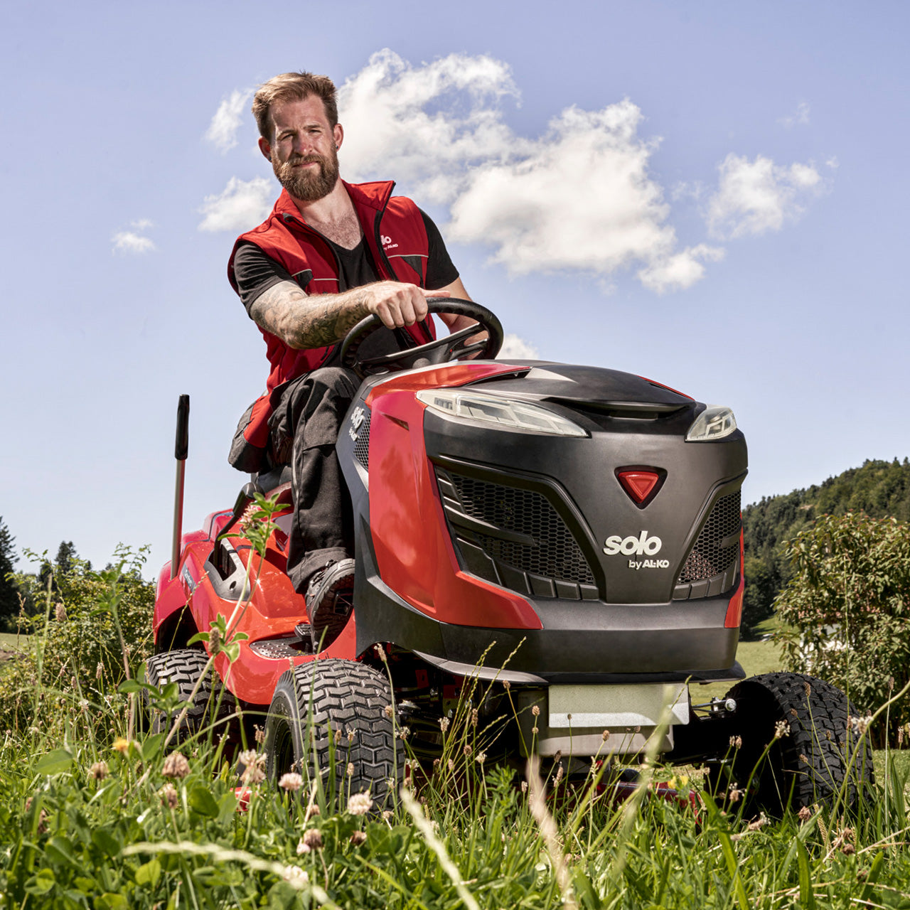 solo by AL-KO Comfort T18-103.4 HD-A V2 Petrol Rear Collect Lawn Tractor