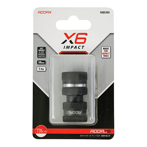 Adaptor X6 1/2"x1/4" Hex Drive Addax