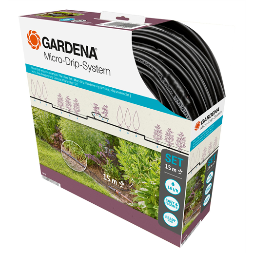 Gardena Starter Set Planted Rows S Irrigation Line 15m