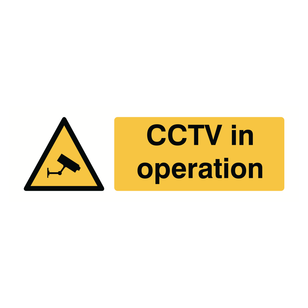 Sign CCTV In Operation120mm x 360mm