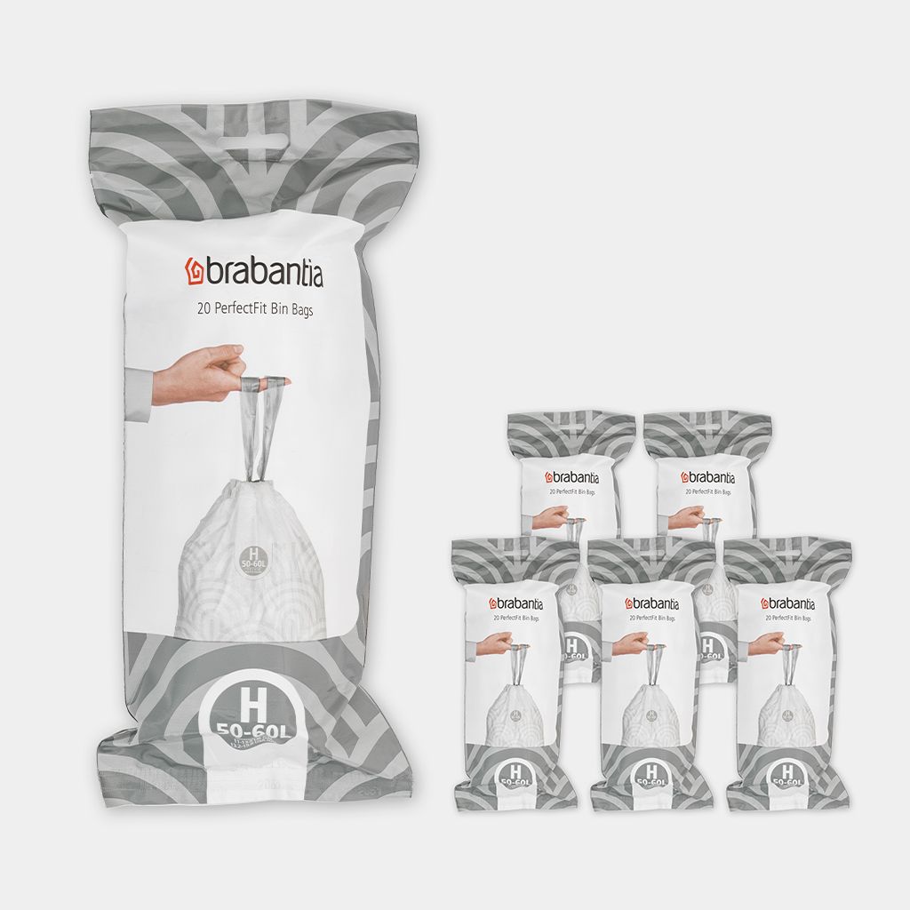Brabantia PerfectFit Bin Bags Code H 50-60L