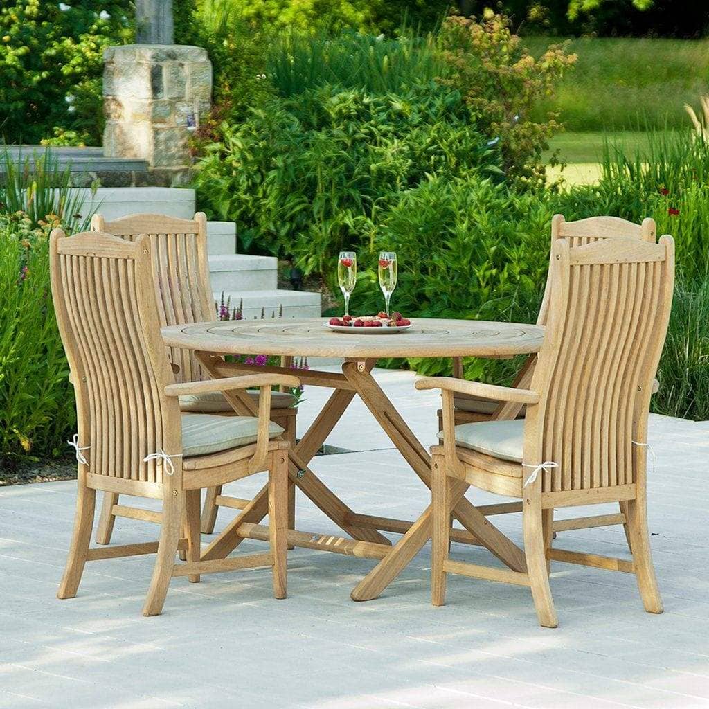 Alexander Rose Roble Bengal Folding Table & Armchair Set