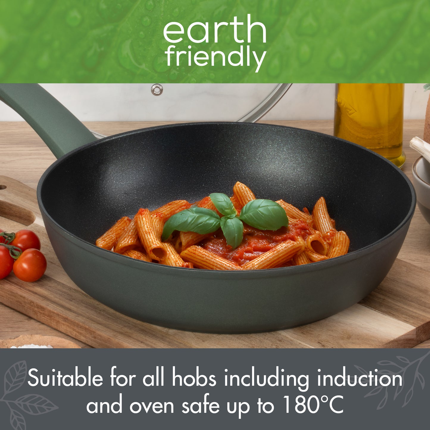 Prestige Earth Friendly Non-Stick Induction Covered Sautepan & Lid 28cm