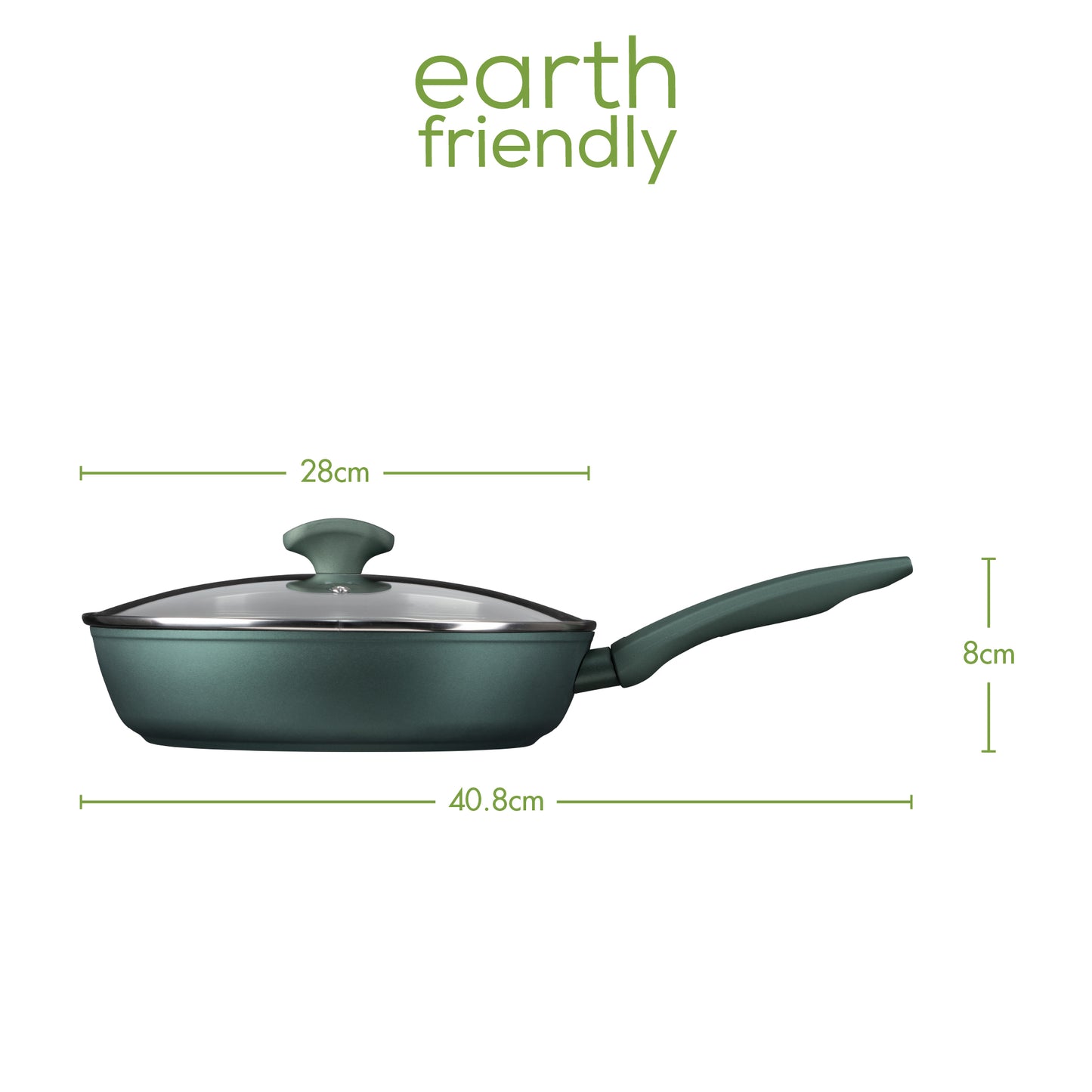 Prestige Earth Friendly Non-Stick Induction Covered Sautepan & Lid 28cm