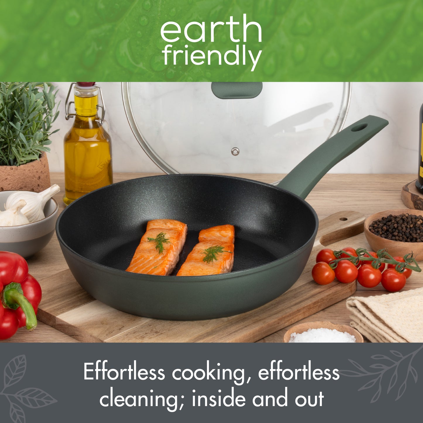 Prestige Earth Friendly Non-Stick Induction Covered Sautepan & Lid 28cm