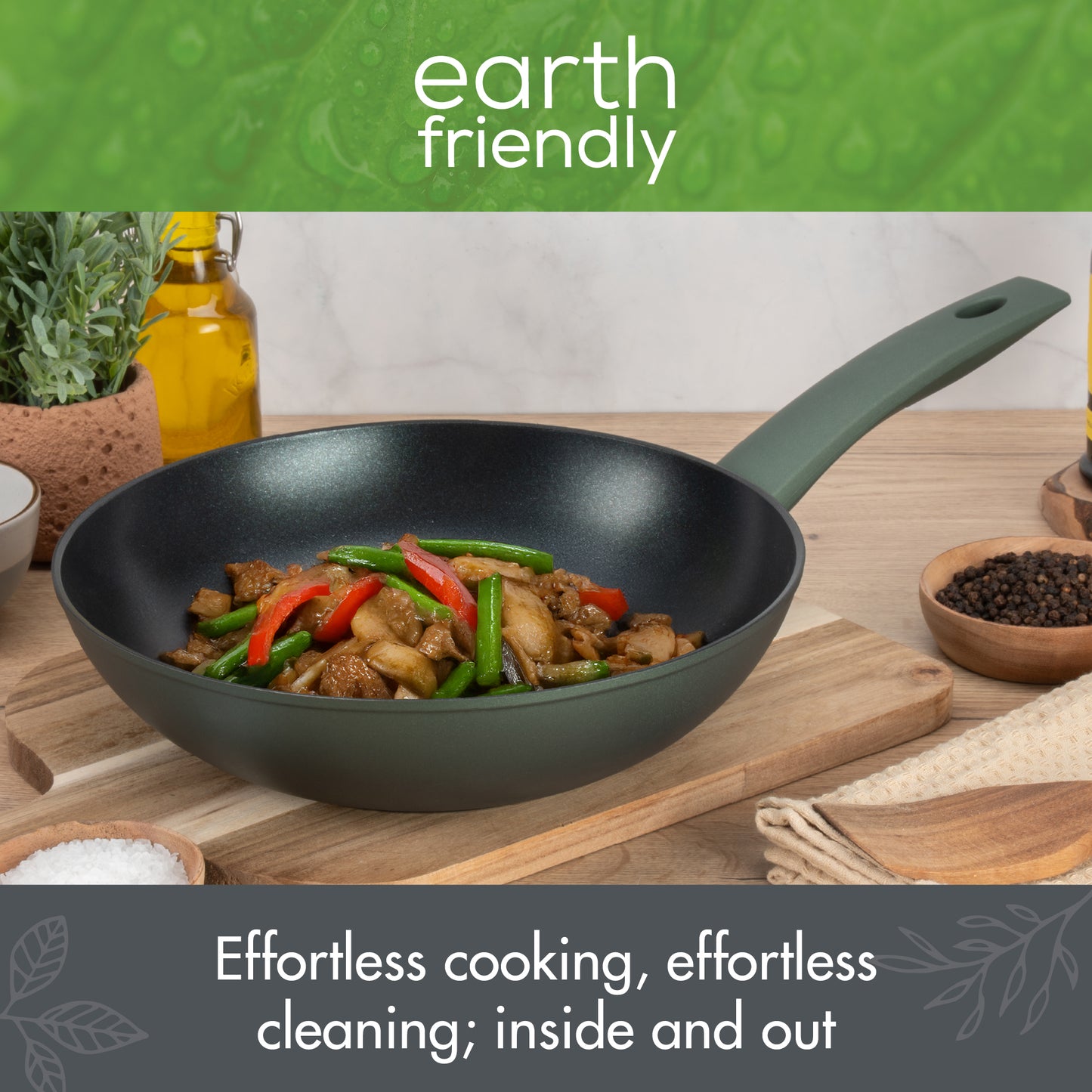 Prestige Earth Friendly Non-Stick Induction Wok 28cm