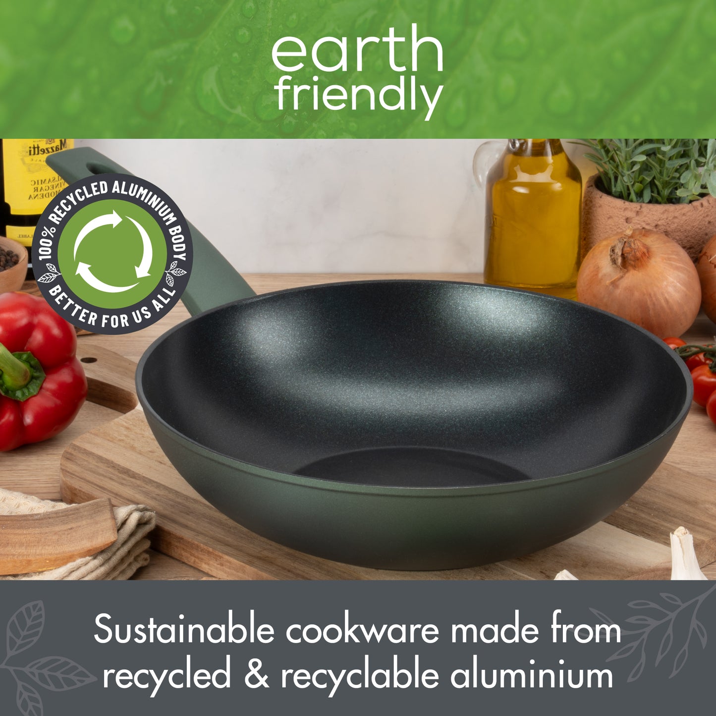 Prestige Earth Friendly Non-Stick Induction Wok 28cm
