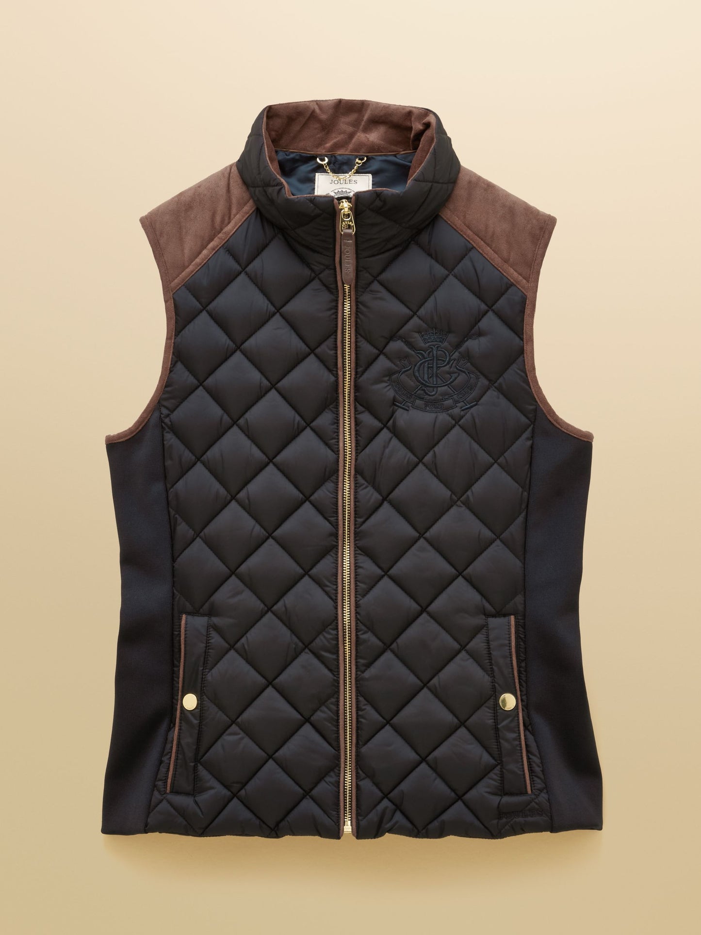 Joules Braemar Luxe Showerproof Diamond Quiled Gilet