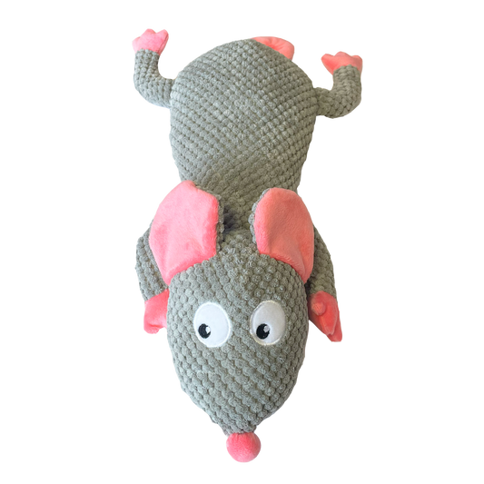 Happy Pet Dog Toy Ronny Rat - Grey