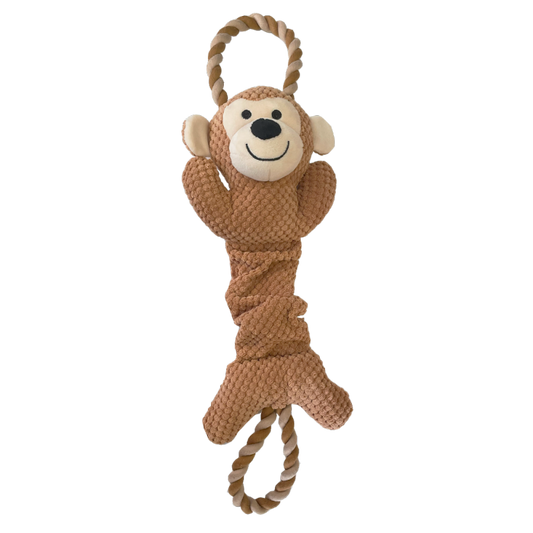 Happy Pet Dog Toy Ropee Top N Tail Monkey