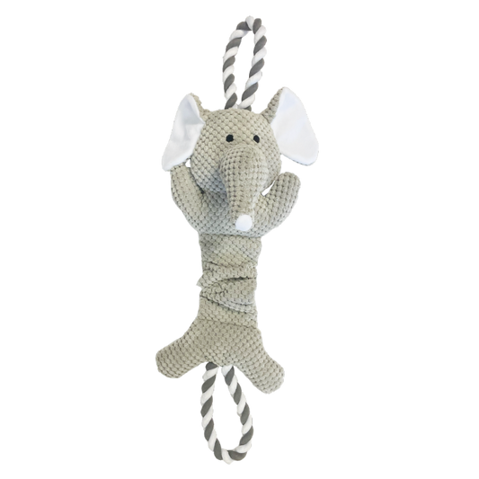 Happy Pet Dog Toy Ropee Top N Tail Elephant